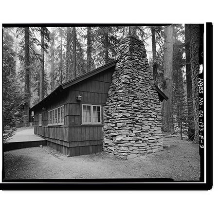 Historic Print, Giant Forest Lodge Historic District, Cabin H, Three Rivers vicinity, Tulare County, CA - 3, 18" x 24"