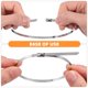 thumbnail image 3 of unbranded 200Ud Bridas Metálicas Autoajustables De Inoxidable Para Sujetar Cables Y Taller O Exterior, 3 of 8