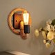 thumbnail image 1 of Aplique de pared Industrial Retro, lámpara de pared de cuerda de cáñamo, decoración, estilo Vintage, luz de montaje en pared Retro para Club, balcón, , Círculo, 1 of 10