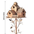 thumbnail image 4 of XDDST Metal Birdhouse Wooden Stakes Garden Decoration Birdhouse Ironwork Ornaments, 4 of 9