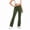 Green, variant on Fancifize Womens Yoga Pants with Pockets High Waisted Flare Leggings Casual Stretchy Yoga Dress Pants Seamless Workout Trousers
