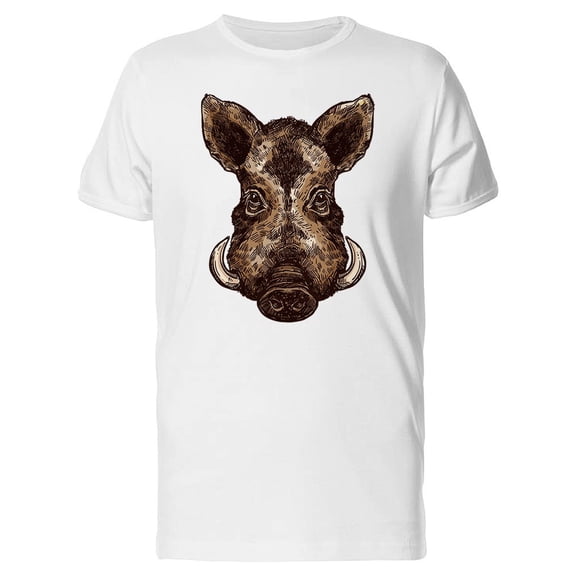 Frontview Of Sketch Boar Tee Men's -Image by Shutterstock