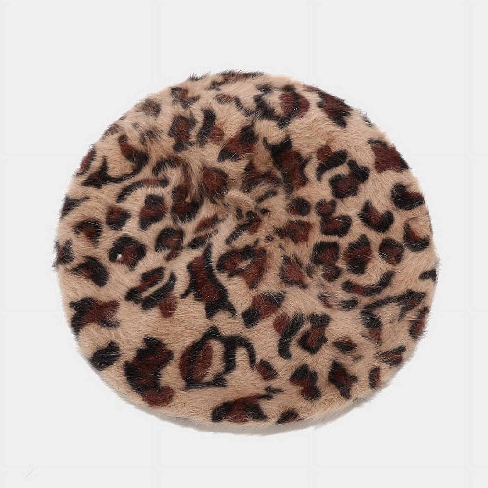 Women's Leopard Beret Vintage Hat - Walmart.com