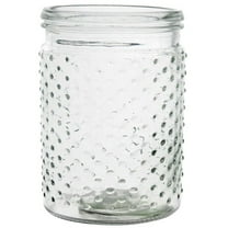Clear Hobnail Glass Vase
