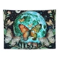 thumbnail image 5 of PRATYUS Moth Tapestry Moon Tapestries Mushroom Tapestry Aesthetic Butterfly Tapestry Green Floral Plant Tapestry Wall Hanging for Bedroom (Multi Size) Painting, 5 of 6