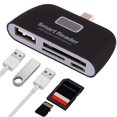 thumbnail image 4 of Injueey 4 en 1 multifuncional OTG USB 2.0 TF Lector de tarjetas inteligentes Reemplazo del puerto de carga Micro USB para la tableta del Estaciones de acoplamiento para portátiles negro, 4 of 6