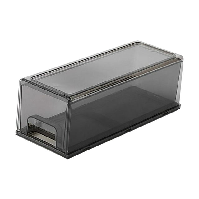 Organizador de escritorio con cajón, contenedor de almacenamiento de escritorio, bandejas organizadoras de baño de acrílico versátiles, organizador de Pequeño gris claro