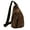 Brown, variant on Gustave Canvas Sling Bag for Men & Women Anti-Theft Chest Shoulder Bag Vintage Casual Crossbody Backpack Messenger Bag for Travel Hiking "Coffee"
