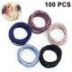 thumbnail image 1 of Laklulu 100 Piezas Gomas Para El Cabello, Gomas Elásticas Para El Cabello Gomas Para El Cabello Gomas Para El Cabello Para Mujeres Con Cabello Grueso, Diademas Para Niñas Bandas Elásticas Para El, 1 of 6