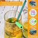 thumbnail image 4 of Pajitas LWZWM (paquete de 16) en liquidación, reutilizables, de acero inoxidable y de plástico, anchas y flexibles, portátiles, de plástico, flexibles para fiestas, botellas y café., 4 of 6