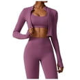 thumbnail image 1 of Chaqueta de Yoga for mujer, chaqueta de Yoga deportiva for correr al aire libre con cremallera, chaqueta de manga larga, ropa de Yoga de secado rápido for niñas, 1 of 7