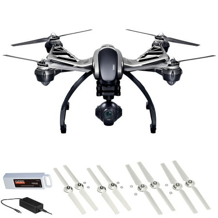 Yuneec YUNQ4KUS Q500 4K Typhoon RTF Quadcopter Drone Bundle Includes Quadcopter Drone, 5400mAh 11.1V Li-Po Battery, AC to 12V DC Adapter, Propeller/Rotor Blade A, and