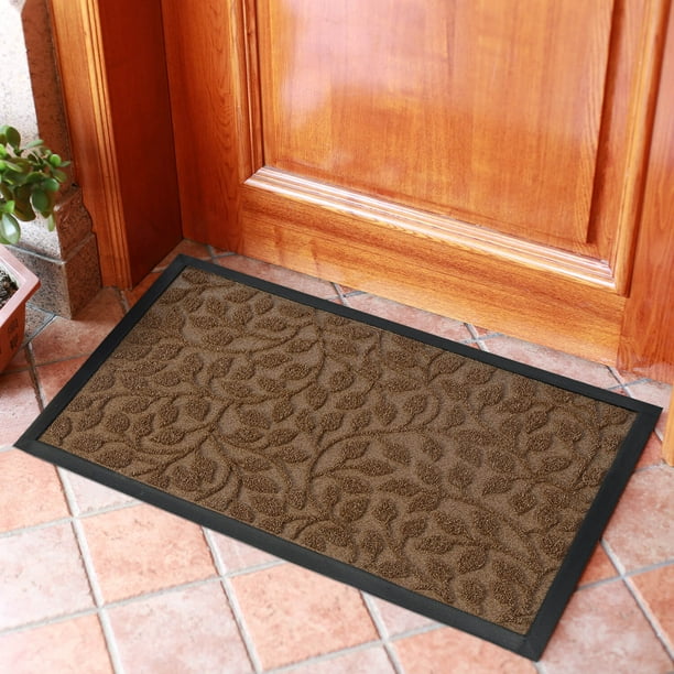 Mibao Entrance Door Mat Doormat for Entry, 18 x 30 inch, Coffee