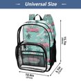 thumbnail image 4 of PVC Transparent Backpacks Clear Backpack for Travel and Outings Unicorns Riding in Cars, 4 of 7