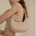 thumbnail image 3 of Bolsos de hombro de diseño de lujo para mujer, bolso de media luna tipo hobo, bolsos de marca de moda para mujer, bolsos de mano pequeños de cuero PU, bolso de mano, 3 of 5