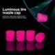 thumbnail image 3 of Ygjytge 4 Tapas Llantas Luminosas para Motocicletas (rosa), 3 of 7