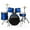 Blue, variant on Gammon Percussion 5pc Adult Drum Set - Full Size Beginner Kit w/ Stool & Stands - Black