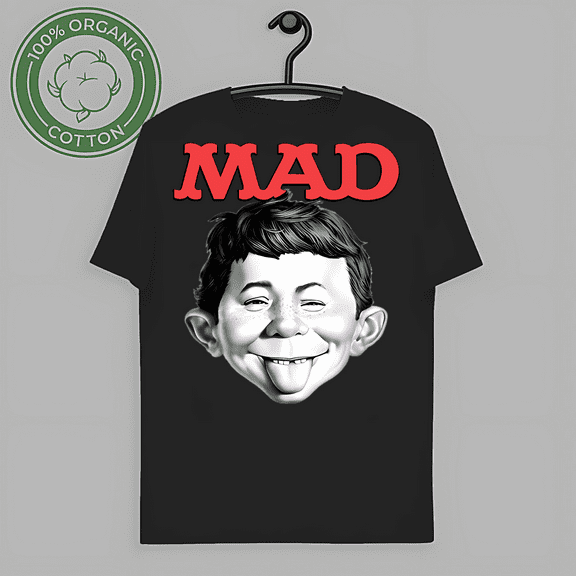 RARE Mad Magazine Alfred E Newman T-shirt retro 1970's cotton graphic tee WBT349-TH56136