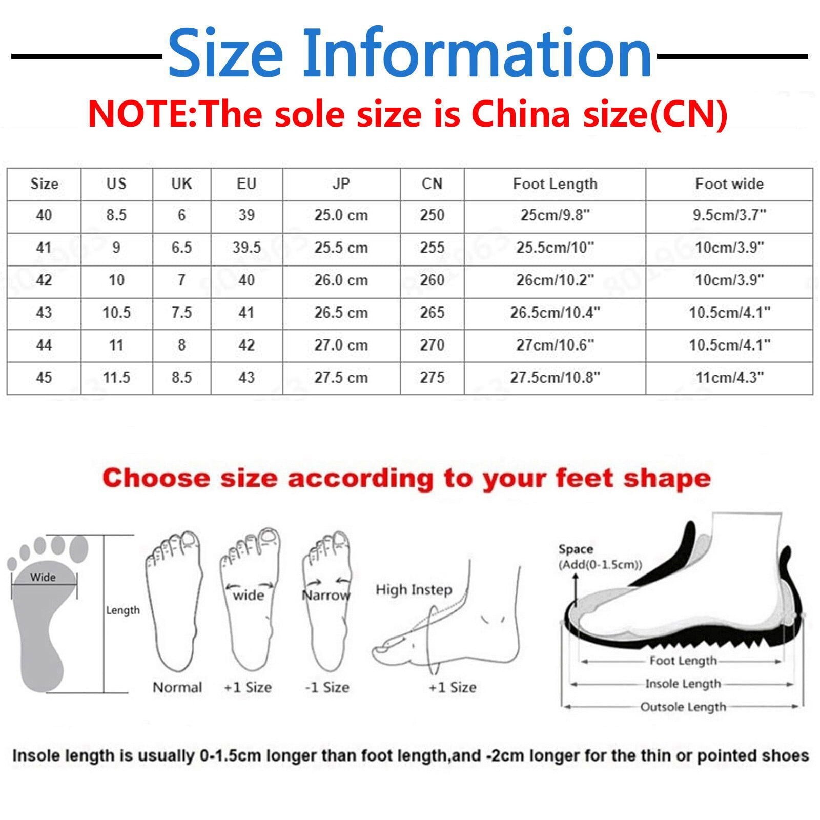 Men's shoe size sales 11 in cm