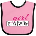 thumbnail image 3 of Inktastic Girl Power Girls Baby Bib, 3 of 4