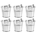thumbnail image 1 of BRIGHTFUFU Mini cubos de Metal con asas, 6 uds., cubos para servir patatas fritas de hierro, florero, 1 of 8