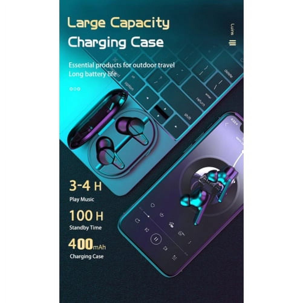 Wireless TWS Earphones for Google Pixel 7/Pro/6a/6/Pro Phones - Earbuds Headphones True Stereo Headset Hands-free Mic Charging Case  Compatible With Pixel 7/Pro/6a/6/Pro Models