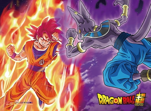 Scroll - Dragon Ball Super - SSGSS Goku Vs. Beerus ge86757 - Walmart.com