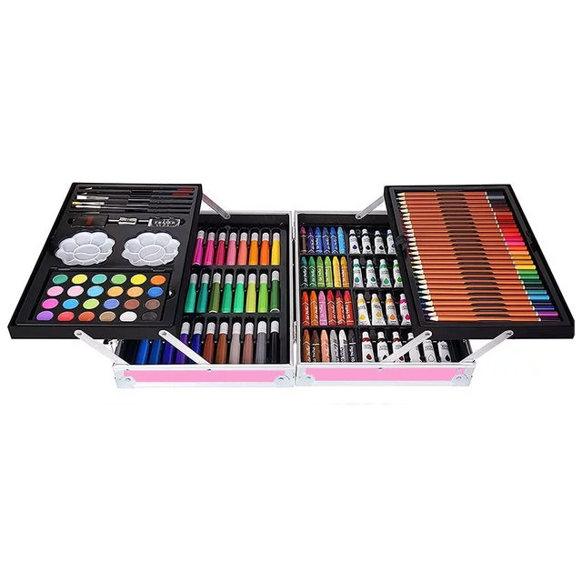 Juego De Arte De Lujo Belug Estuche De aluminio 145 Piezas