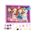 thumbnail image 3 of Juego de muñecas de princesa para niñas, figuras de princesas, colección de recuerdos de fiesta, juego de muñecas imaginativas de 15cm/5,91 pulgadas para niñas 4 piezas, 3 of 8