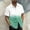 Mint Green, variant on Men's Short Sleeve Button Down Shirt, Casual Print Short Sleeve Button Up Shirt, Relaxed Fit Turn Down Collar Shirt for Men, Soft Non-Shrink Fabric for Daily and Outdoor Wear