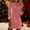 *Pink, variant on ClodeEU Women's Sequin and Velvet Dress,Lapel Button Long Sleeve Tunic Short Dress Pink,Womens Plus XXL