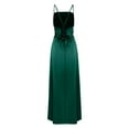 thumbnail image 5 of WTOBBY Women Summer Backless Long Satin Dress Cowl Neck Cross Spaghetti Strap Party Gown for Formal Evening Events and Special Occasions,Green M, 5 of 5