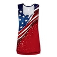 thumbnail image 3 of American Flag Tank Tops for Women 4th of July Shirts Summer Sleeveless V-Neck T-Shirt Patriotic Tees, 3 of 5