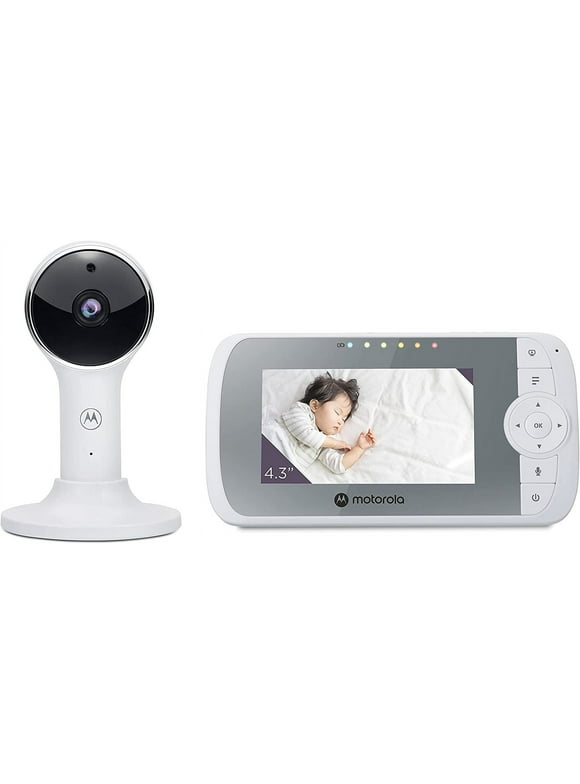 Motorola VM64 Full HD 1080p Wi-Fi Video Baby Monitor w/ 4.3" Color Screen & Zoom Camera | Two-Way Talk