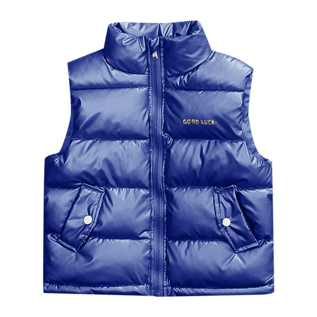 Veste Sans Manches Légère pour Garçons 2025, Col Haut, Fermeture Éclair, Mignonne, Sans Manches