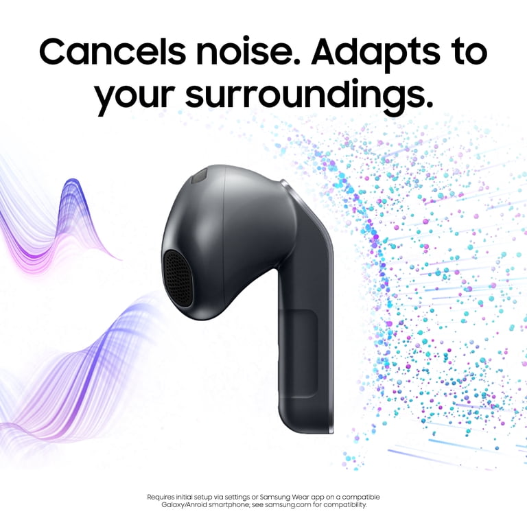 Samsung Galaxy Buds4 Bluetooth Headphones and Charging Case, White