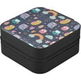 thumbnail image 3 of GZHJMY Owl Small Jewelry Box, Portable Leather Travel Jewelry Storage Case for Rings Earrings Necklace Bracelets, 3 of 7