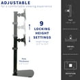 thumbnail image 5 of VIVO Tall Single Monitor Mount Height Adjustable Stand | Fits 1 Screen up to 32", 5 of 7