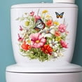 thumbnail image 3 of QHUDLV Butterfly Flower Toilet Stickers,Creative Seat Lid Decals,Waterproof Design, 3 of 9