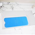thumbnail image 3 of Estera de seguridad segura antideslizante rectangular con ventosa bañera cocina baño uso doméstico azul, 3 of 8