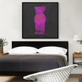 thumbnail image 2 of ARTCANVAS Modern Neon Magenta Gummy Bear Canvas Art Print - Size: 36" x 36" (1.50" Deep), 2 of 9