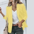 thumbnail image 2 of Pimfylm Women'S Blazers Work Casual Business Womens Jacket Suit Yellow 2XL, 2 of 5