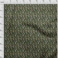 thumbnail image 4 of Tissu de tissu Imprimé de Tissu de Coton Popeline Vert Foncé Jacobée Robe Florale par la Cour 56 Pouces de Large, 4 of 5