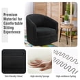 thumbnail image 6 of Kepooman Accent Chair,Armchair,Lounge Reading Armchair,Assembly Accent Chair with 360-Degree Swivel Metal Base for Living Room, 6 of 9