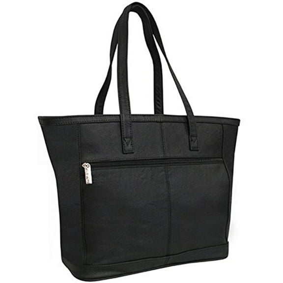 AmeriLeatherCosmopolitan Leather Tote Bag - Stylish & Secure Women's Handbag-Color:Black