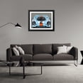 thumbnail image 3 of Stephen Chambers 24x19 Black Ornate Wood Framed With Double Matting Wall Art Titled - Porsche 917 Gulf 2, 3 of 6