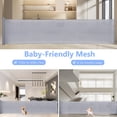 thumbnail image 6 of Retractable Baby Gate 35x138" Extra Wide Mesh Dog Gate Child Safety Gate for Doorways, Indoor Outdoor Stairs, Gray, 6 of 8