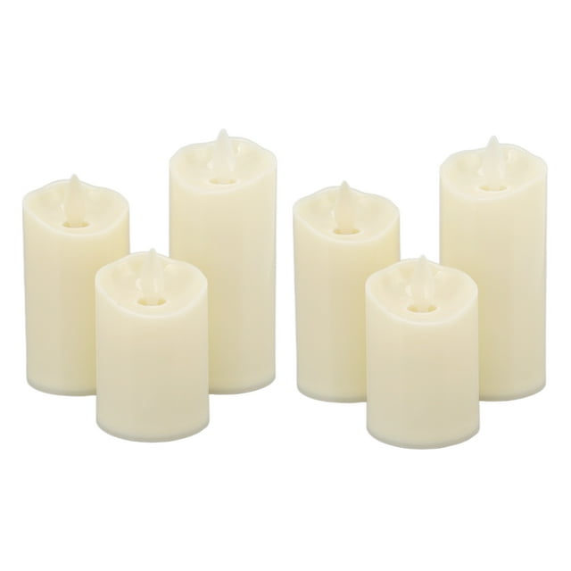 Lámpara de vela electrónica, 6 piezas de luz de vela LED, juego de velas LED, luz de vela LED elegante y moderna