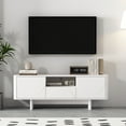 thumbnail image 2 of Ella 59" TV Stand in White made from Engineered Wood, 2 of 11