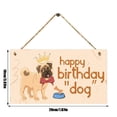 thumbnail image 2 of Wooden Sign Dog Tag Rectangular Wood Decoration Pet Slogan Pendant Decoration, 2 of 7